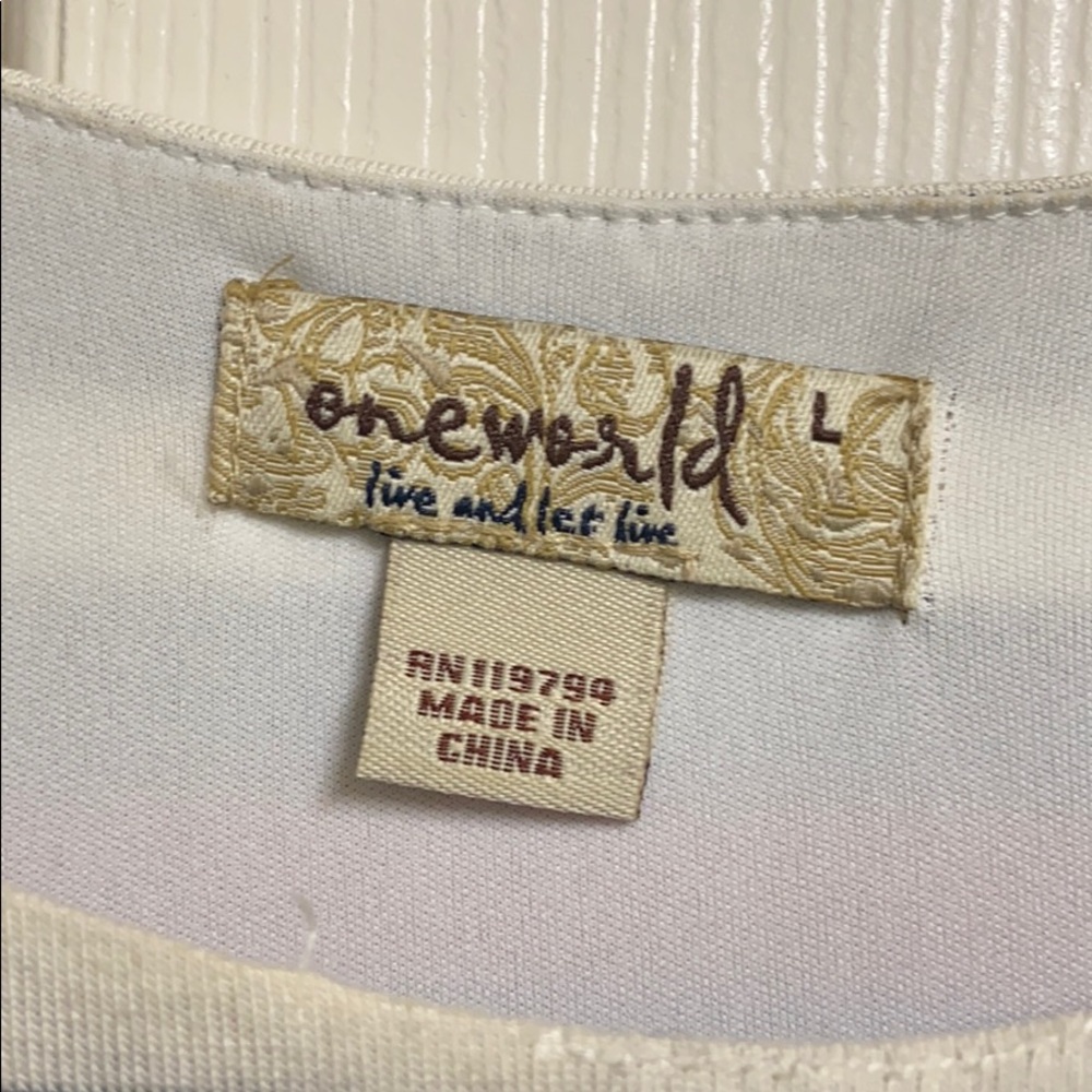 One World Blue/Red/White Casual Maxi Dress - Picture 3 of 4